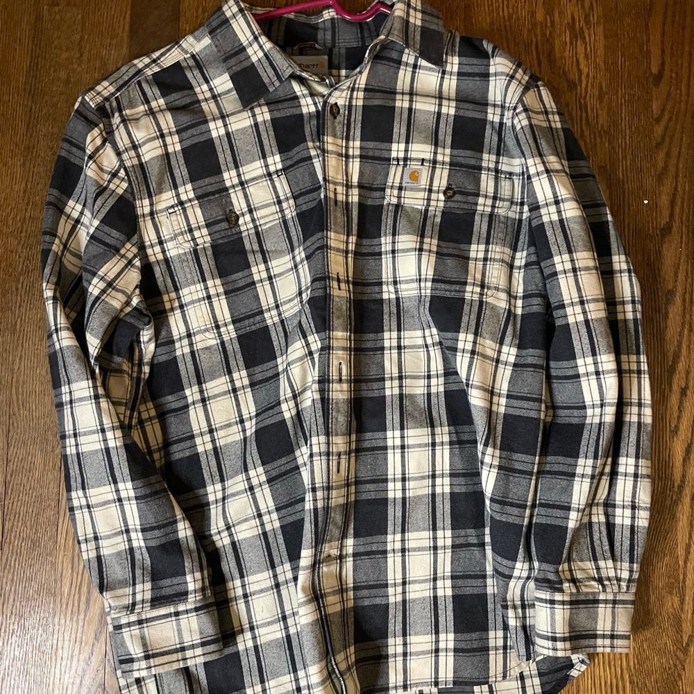 Carhartt Black and Cream Checkered Shirt